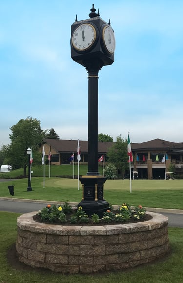 Large golf course clock