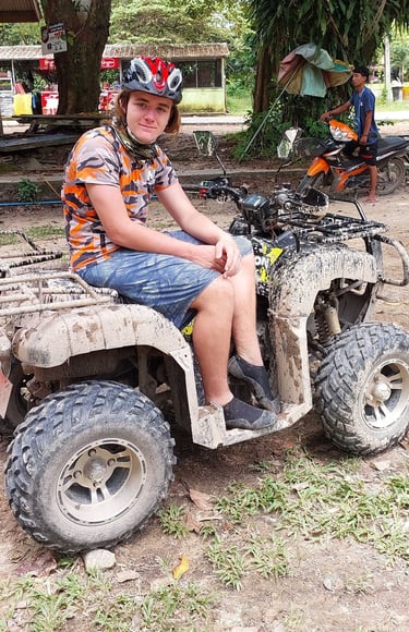 thailand khao lak atv adventure muddy