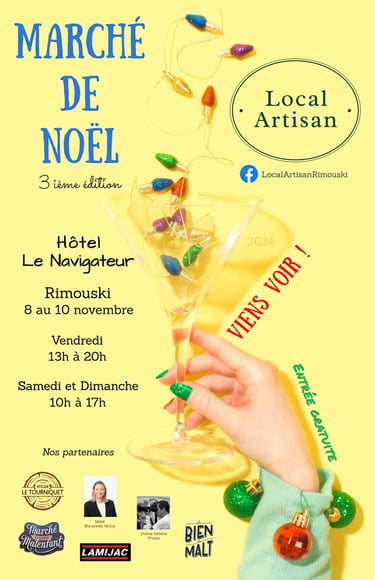 Affiche du Marché de Noël en 2024
