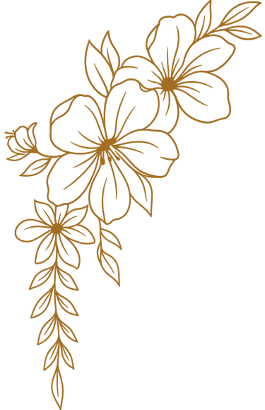 fiori stilizzati in beige