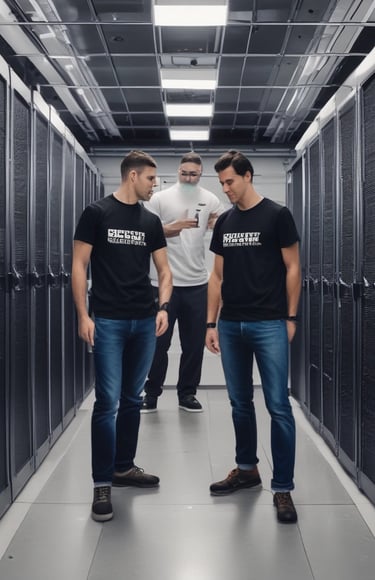 Server room employees