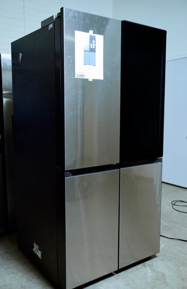 French door refrigerator with built in TV at Appliances for Less in Tucson, Az.