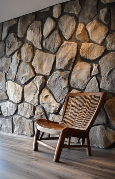 taş ev dış cephe doğal taş kaplama çalışması