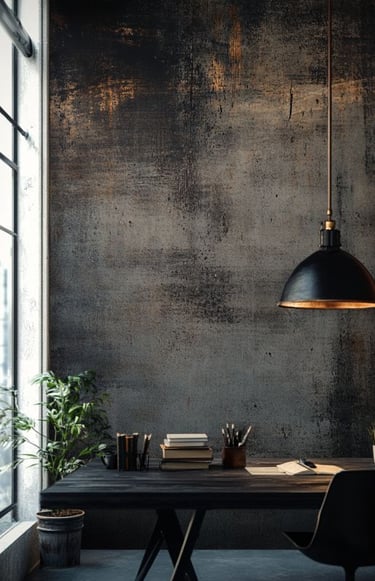 italyan boya ile tasarlanmış şık dekoratif duvar