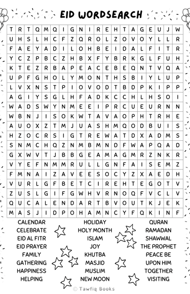 Eid wordsearch