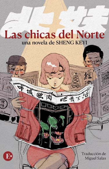 Portada española del libro "Las chicas del Norte", de Editorial Más al Este