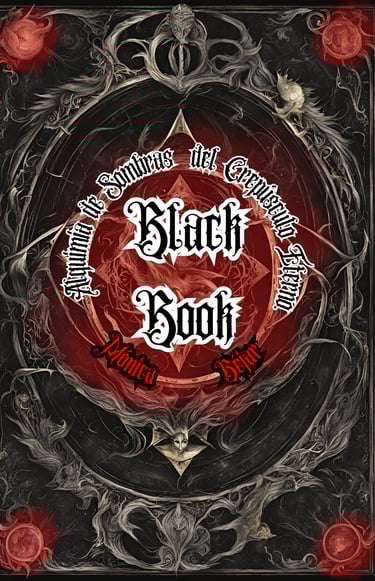 Black book : Alquimia de sombras del crepúsculo eterno. Vampiros. Poesía oscura. Novela gótica.
