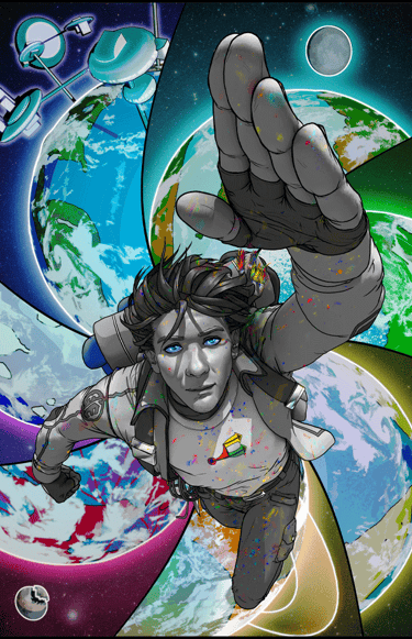 Interdimensional Vagabond Issue 03 cover – Grey risks everything to protect the life he built