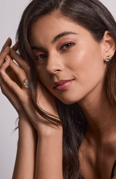 Fashion photography - a woman with a ring on her finger