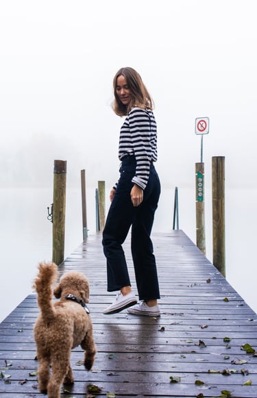 Lady ith a dog