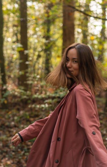 Lady in autumn