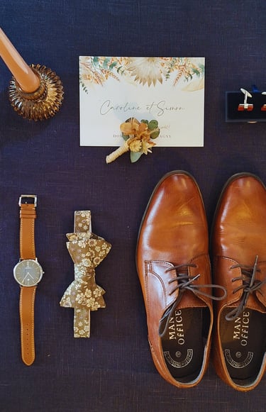 flatlay mariage