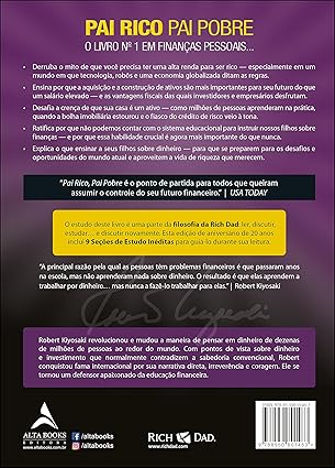 Capa do livro Pai Rico Pai Pobre de Robert Kiyosaki