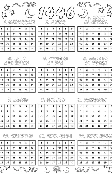 Hijri Calendar for 1446