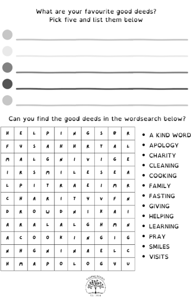 Activity pack on Ashura