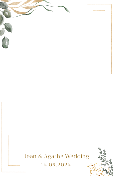 Un exemple de template créé pour un client