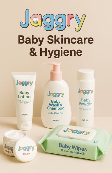 Jaggry Premium Baby Care – Gentle Skincare and Daily Hygiene Products