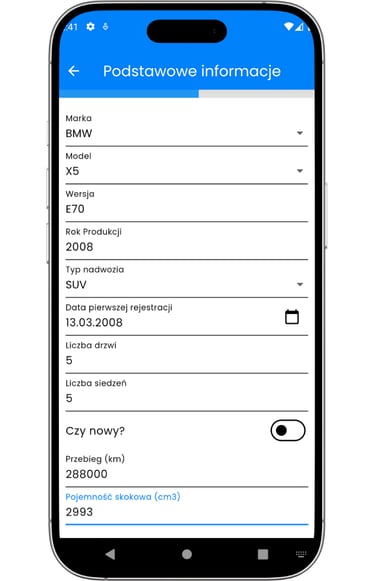 ekran dodania ogłoszenia