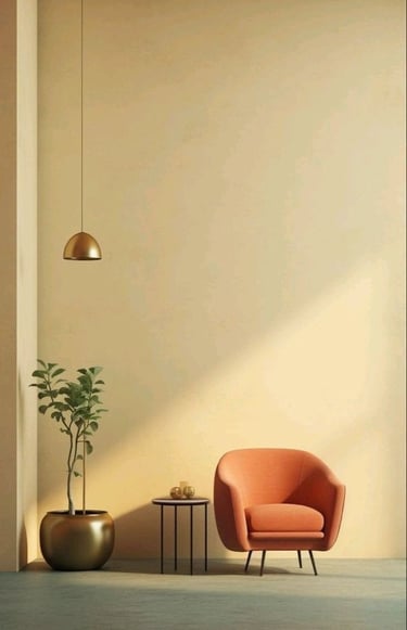 Alçı ve boya uygulamaları tamamlanmış yaşam alanı