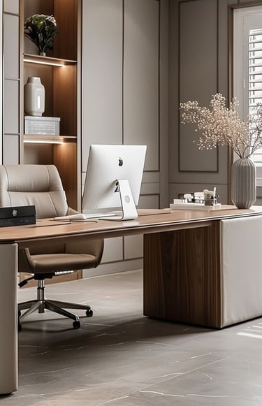 kurumsal ofis tasarımı uygulanmış iç mekân