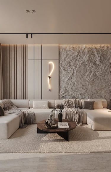 salon tasarımı ile yenilenmiş iç mekân