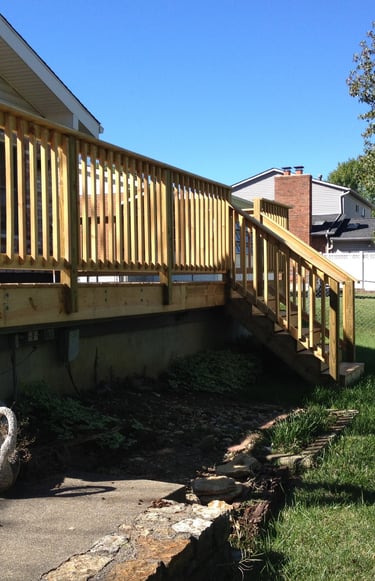 New Pressure Treated Deck 