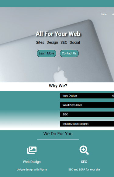 a website page with a laptop and a laptop