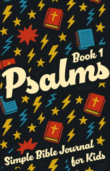 A book cover for Simple Bible Journal, Psalms: Book 1