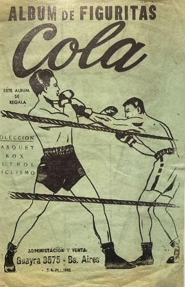 Rare Argenitna 1956 Album De Figuritas Cola Sports Cards