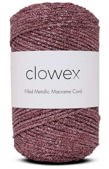 Filled Metallic Macrame Cord