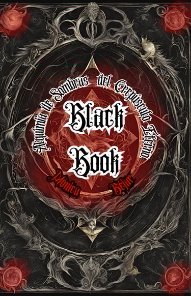 Black book : Alquimia de sombras del crepúsculo eterno. Vampiros. Poesía oscura. Novela gótica.