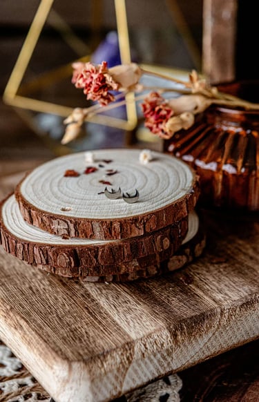 Mini Crescent Moon Stud Earrings