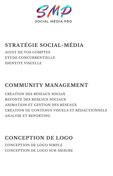 offres détaillées de social média pro