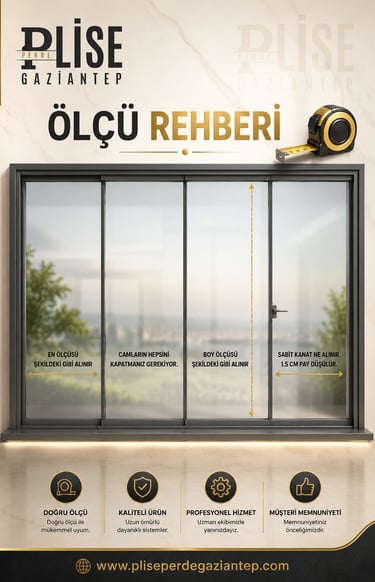 PLİSE PERDE ÖLÇÜSÜ NASIL ALINIR ?