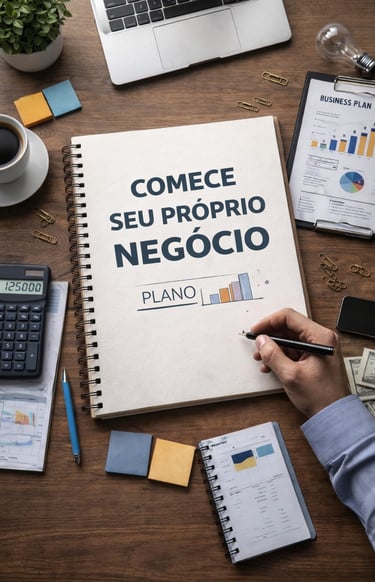 Essa imagem representa como começar o seu próprio negócio