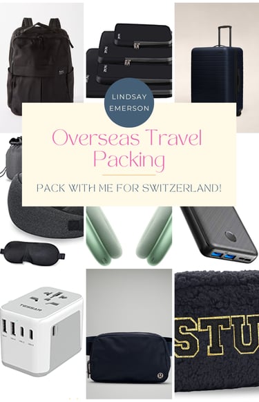 overseas packing list and products