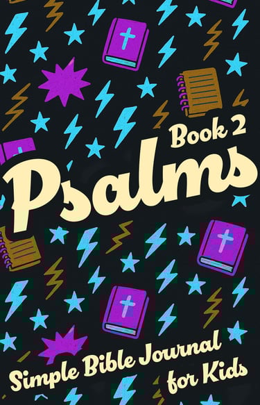A book cover for Simple Bible Journal, Psalms: Book 2