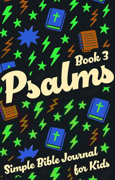 A book cover for Simple Bible Journal, Psalms: Book 3