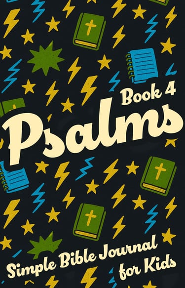 A book cover for Simple Bible Journal, Psalms: Book 4