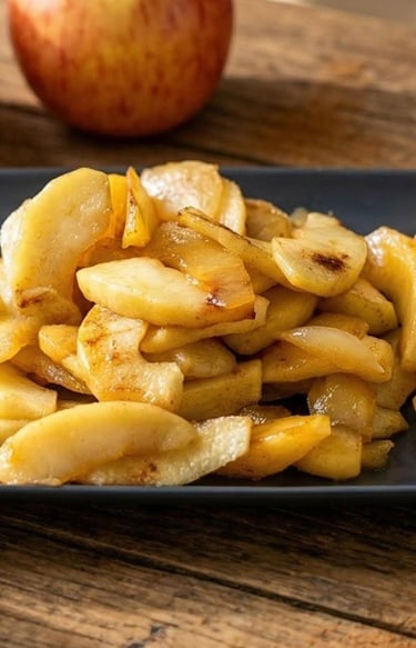 Caramelized apples at home without sugar recipe