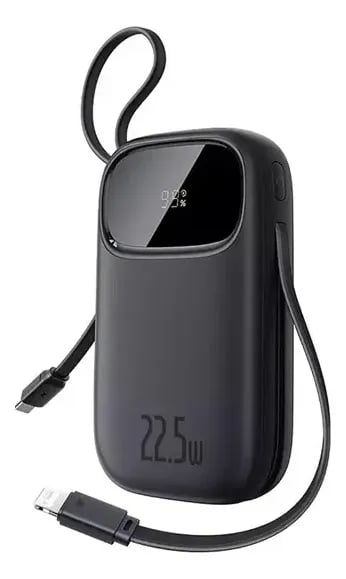 Powerbank Turbo Baseus FC31 Qpow3 20000mah 22.5w Display Digital Preto