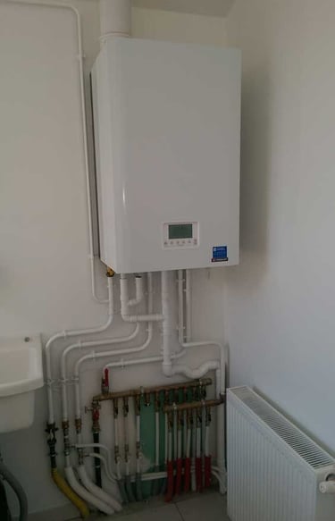 uygulama sonrası test ve kontrolleri yapılmış tesisat