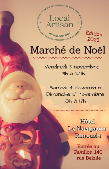 Affiche du Marché de Noël en 2023