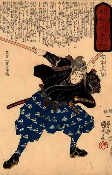 Miyamoto Musahi, creador de nitenichi ryu