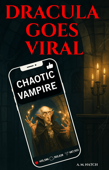 Book cover of Dracula goes viral