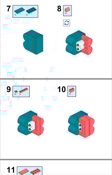Branfbricks logo model instructions