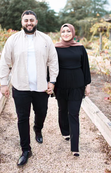 The owners of Friday Coffee Co enjoying their coffee cart in Dallas, Texas