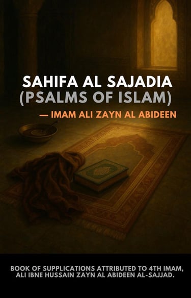 Download Sahifa al sajadia, English Sahifa sajadia, Imam Zayn al Abidin, Imam Sajjad, Psalms ofIslam