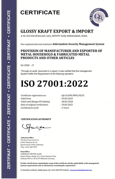 trusted metal handicrafts manufacturer in moradabad, India