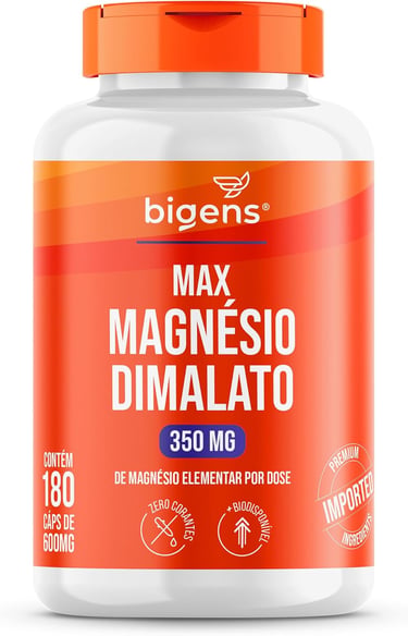 Magnésio Dimalato Biogens 350mg: energia e músculos. Curadoria Vida Performance 2026.